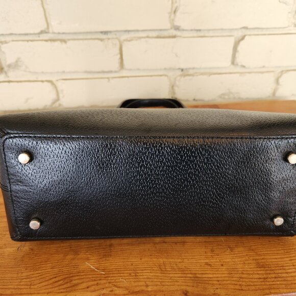 Euc Kate Spade Robinson Street Black Leather Shoulder Bag Purse C - Picture 9 of 13